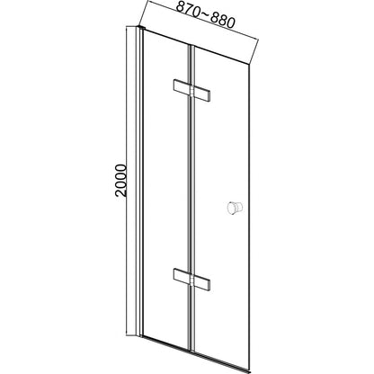 Paroi de douche ICS 114RG NANO