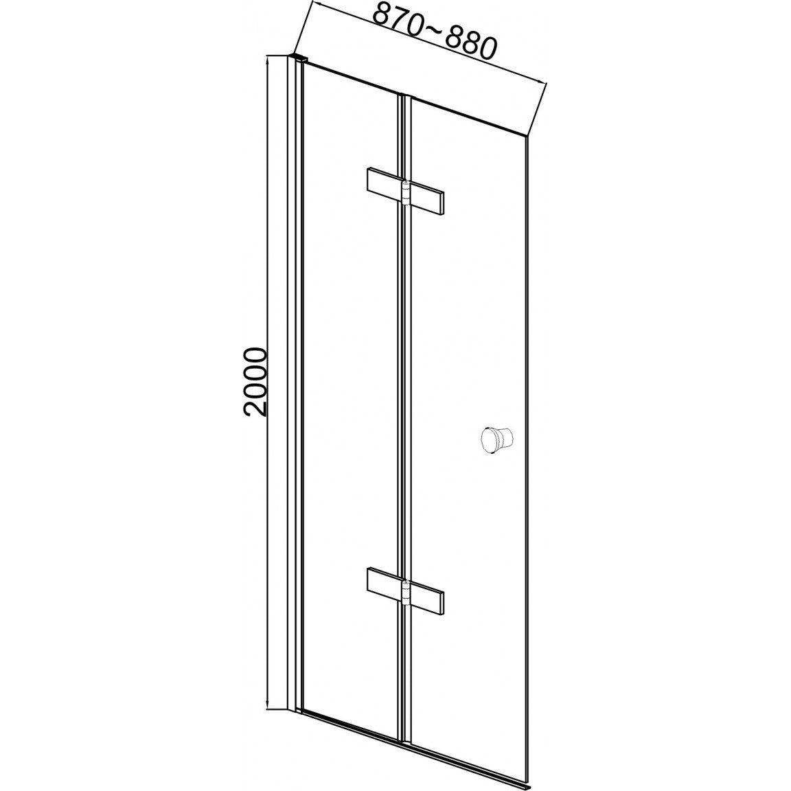 Paroi de douche ICS 114TR NANO