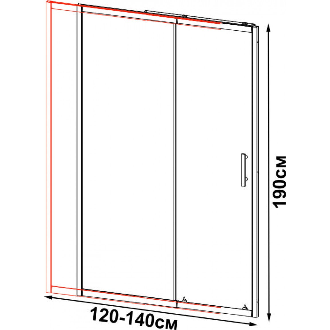 Paroi de douche ICS 119FC/110