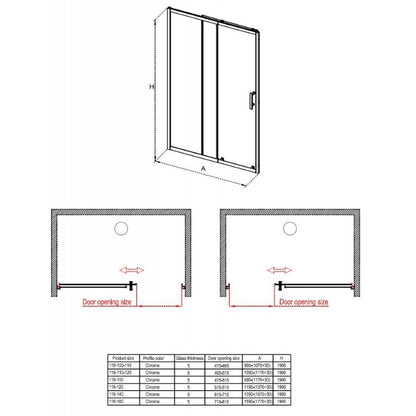 Paroi de douche ICS 118