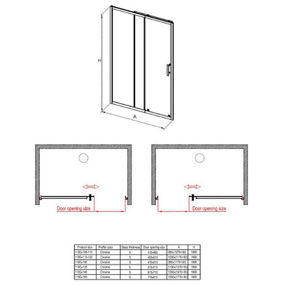 Paroi de douche ICS 119G