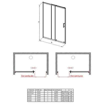 Paroi de douche ICS 119
