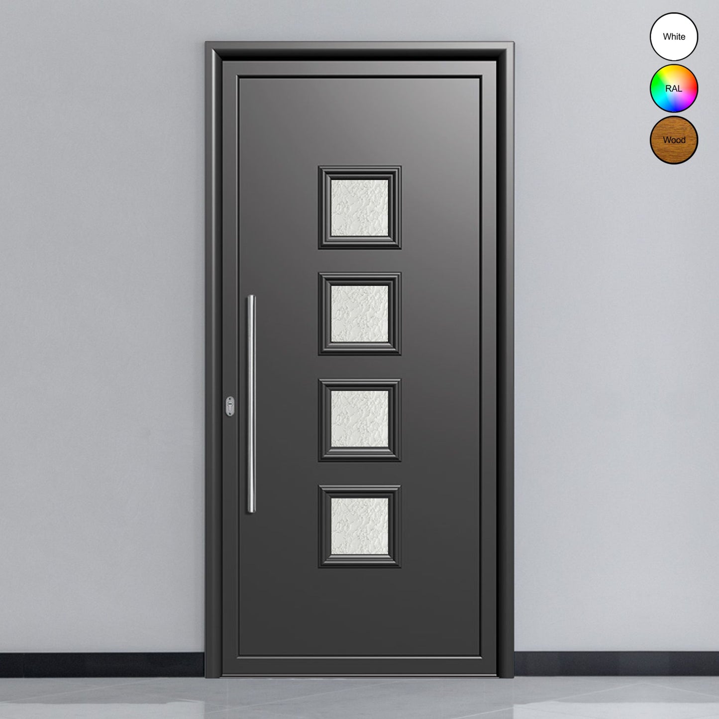 Porte d'entrée en aluminium CLASSIC DESIGN 3103