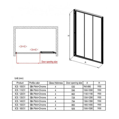 Paroi de douche  ICS 31