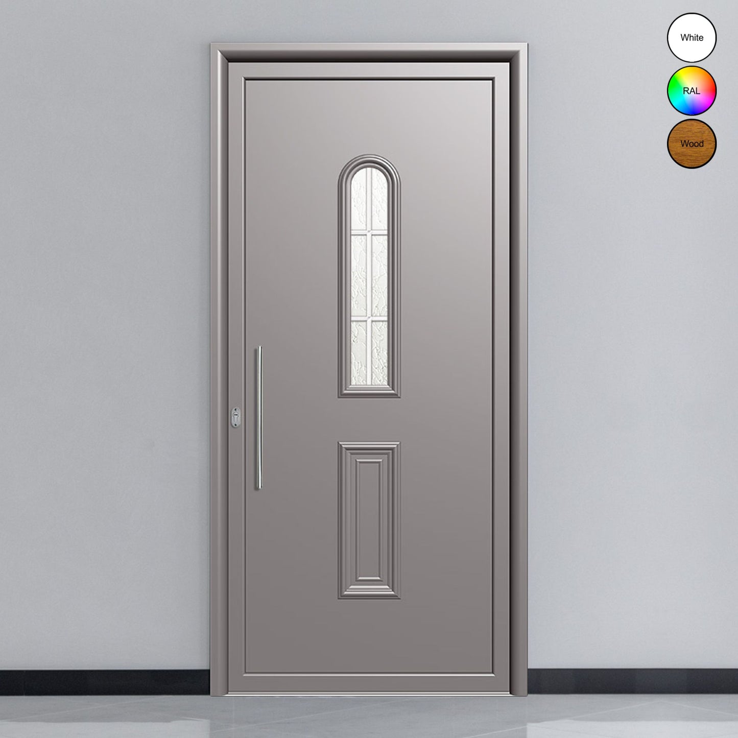 Porte d'entrée en aluminium CLASSIC DESIGN 3361