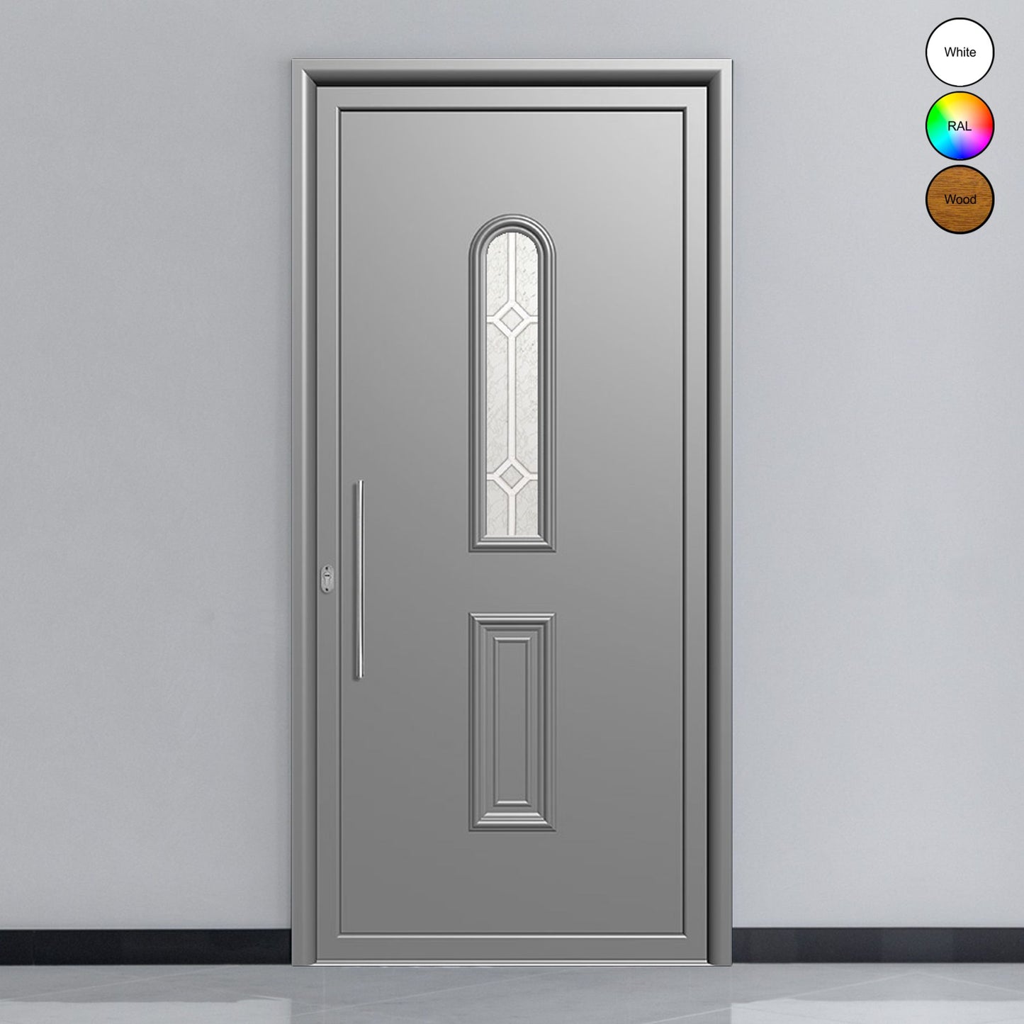 Porte d'entrée en aluminium classic DESIGN 3361-1