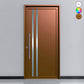 Porte d'entrée en aluminium INOX 6006