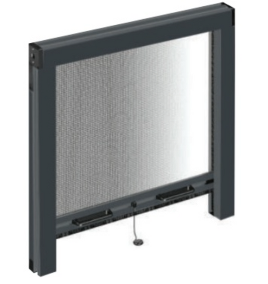 Moustiquaire enroulable avec coffre   -  Gris anthracite RAL 7016