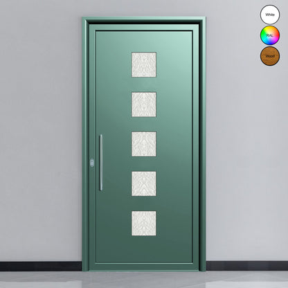 Lot de 10 panneaux décoratifs en aluminium pour porte d'entrée 8012
