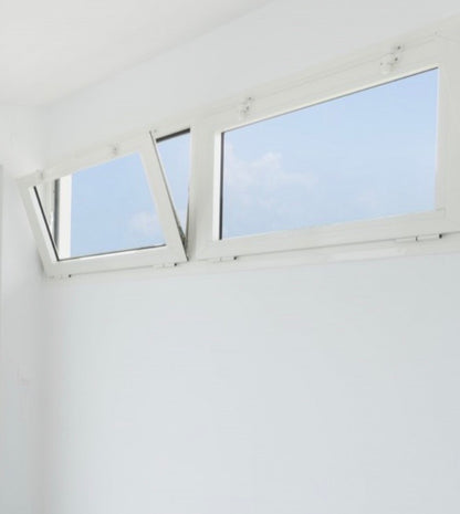 Fenêtre PVC à soufflet sécurité