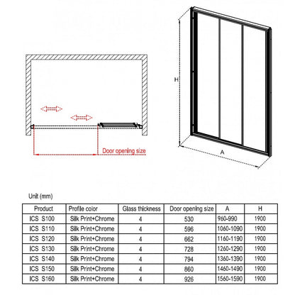 Paroi de douche  ICS RAT GLASS