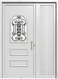 Porte d'entrée en aluminium CLASSIC DESIGN 2312-3365-1 (L.:1180mm x H.:2230mm)