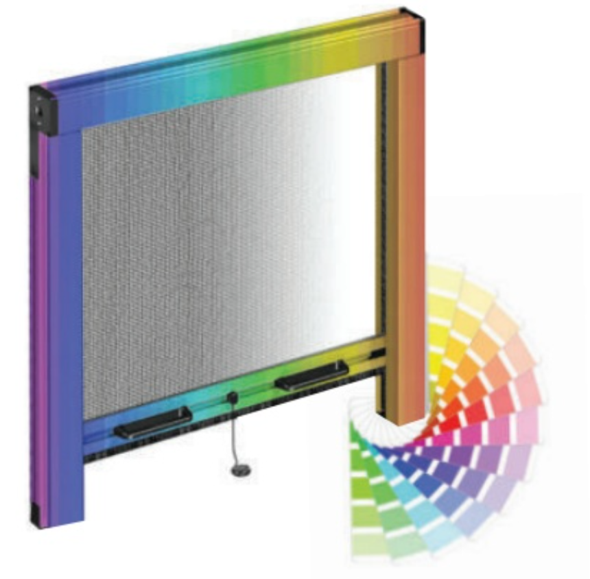 Moustiquaire enroulable avec coffre   - Couleurs sur catalogue RAL
