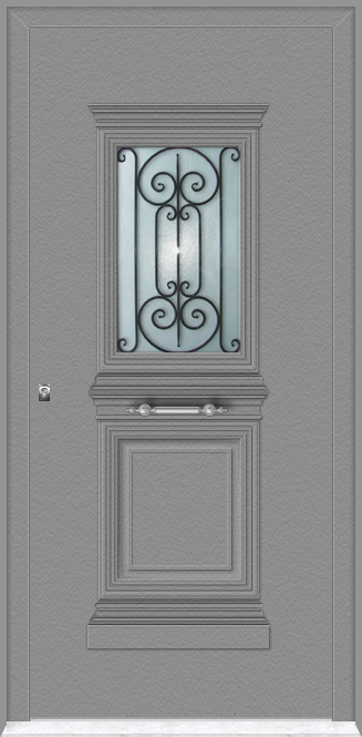 Porte d'entrée en aluminium TRADITIONAL DESIGN 5049-1125-8