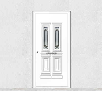 Porte d'entrée en aluminium TRADITIONAL DESIGN 5025-1131-8