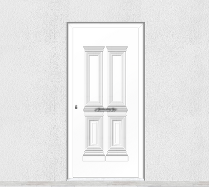 Porte d'entrée en aluminium TRADITIONAL DESIGN 5024-1131-8