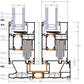 Châssis coulissant en aluminium 2 ventaux DMBG Pro (L.:1800mm x H.:2140mm)