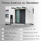Porte d'entrée en aluminium SIMPLEX 8062-0